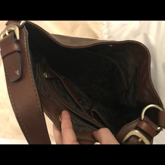 Michael Kors brown leather purse with gold accents - Picture 6 of 6
